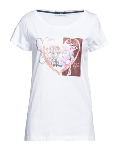 Yes Zee By Essenza Woman T-shirt White Size Xxl Cotton