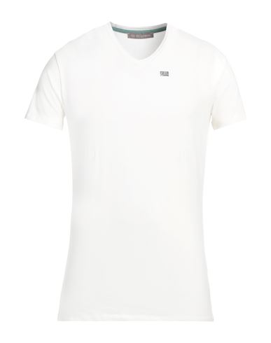 Yes Zee By Essenza Man T-shirt White Size Xl Cotton, Elastane