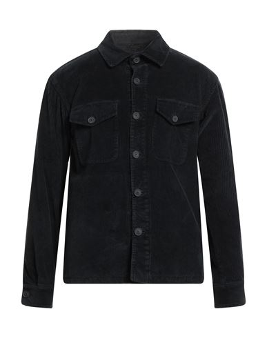 Ungaro Man Shirt Black Size 34 Cotton, Elastane