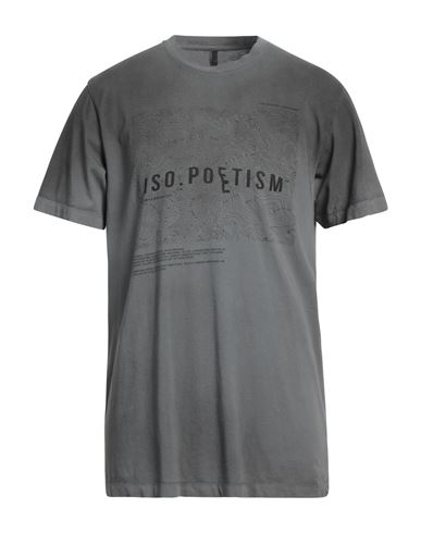 Iso.poetism By Tobias Birk Nielsen Iso. Poetism By Tobias Birk Nielsen Man T-shirt Lead Size Xl Cotton In Grey