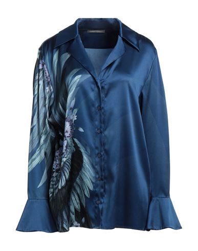 Alberta Ferretti Woman Shirt Blue Size 6 Silk, Elastane