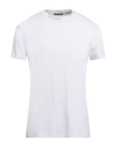 Alessandro Dell'acqua Man T-shirt White Size Xs Cotton, Elastane