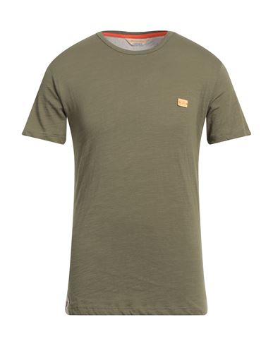 Yes Zee By Essenza Man T-shirt Military Green Size Xxl Cotton