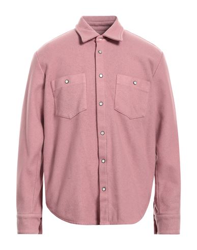 Re-worked Man Shirt Pink Size M Wool, Polyamide