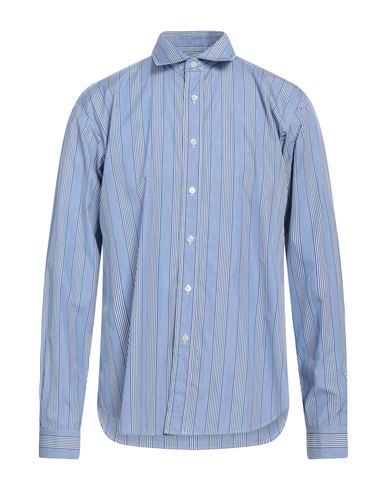 Maison Margiela Man Shirt Blue Size 16 Cotton
