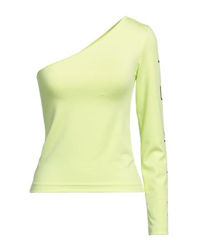 Nike Woman Top Acid Green Size Xs Polyester, Elastane