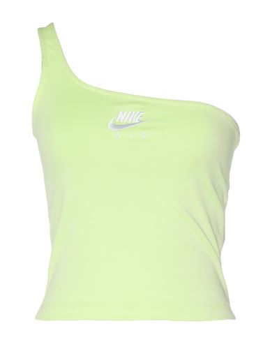 Nike Woman Top Acid Green Size L Cotton, Polyester, Modal, Elastane