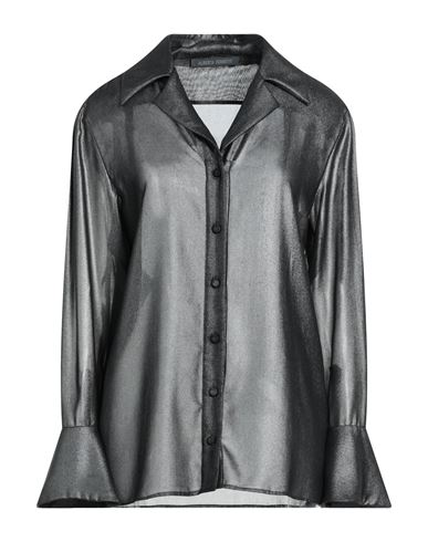 Alberta Ferretti Woman Shirt Lead Size 8 Polyester In Grey