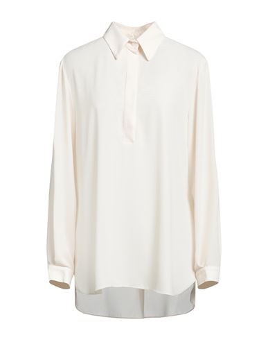 Alessandro Legora Woman Shirt Cream Size 16 Polyester, Viscose In White