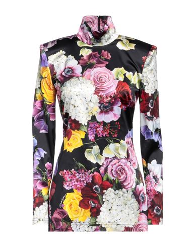 Dolce & Gabbana Woman Shirt Black Size 14 Viscose, Elastane