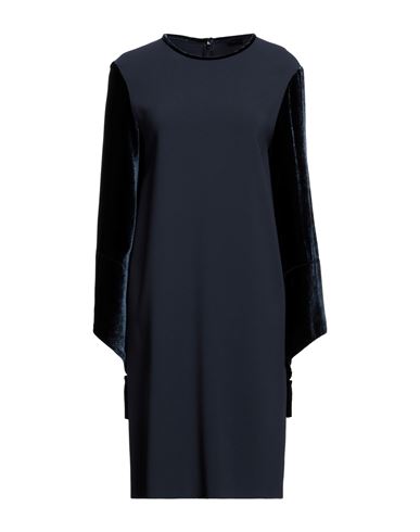 Antonelli Woman Midi Dress Navy Blue Size 8 Viscose, Silk