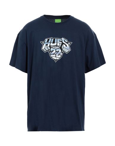 Huf Man T-shirt Navy Blue Size Xl Cotton