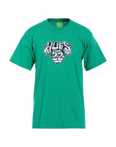 Huf Man T-shirt Green Size Xl Cotton