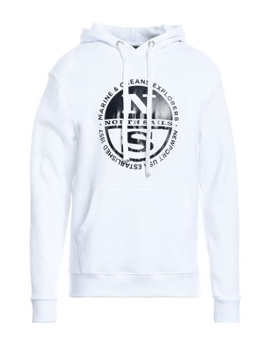North Sails Man Sweatshirt White Size Xl Viscose, Nylon, Elastane