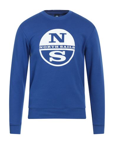 North Sails Man Sweatshirt Blue Size S Cotton, Polyester