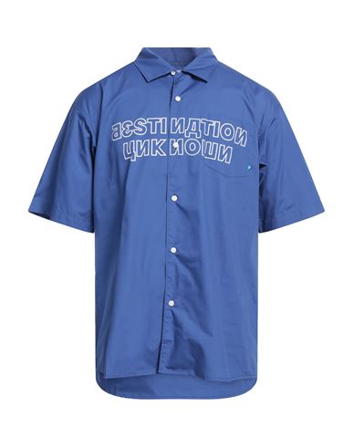 Liberaiders Man Shirt Blue Size Xl Cotton, Polyester