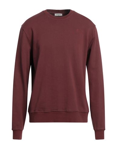 Jeckerson Man Sweatshirt Burgundy Size L Cotton In Red