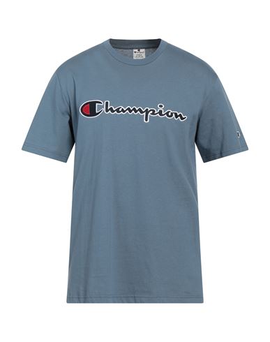 Champion Man T-shirt Slate Blue Size Xxl Cotton