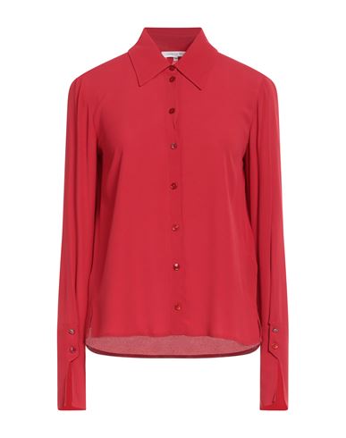 Shop Patrizia Pepe Woman Shirt Red Size 8 Viscose