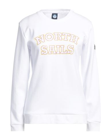 North Sails Woman T-shirt White Size M Cotton, Polyester