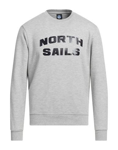 North Sails Man T-shirt Grey Size M Cotton, Polyester