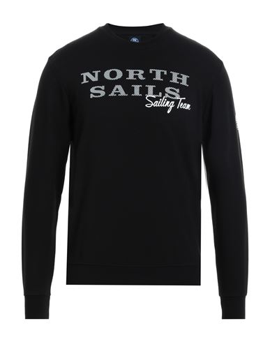 North Sails Man Sweatshirt Black Size Xl Viscose, Nylon, Elastane