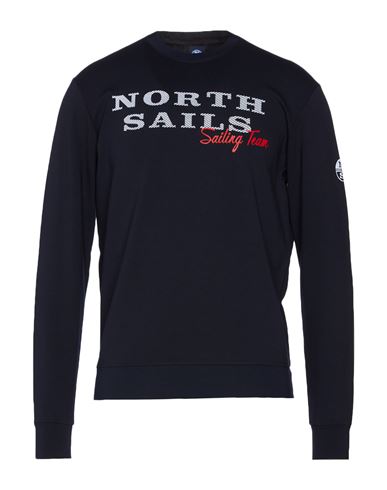 North Sails Man Sweatshirt Navy Blue Size Xl Viscose, Nylon, Elastane