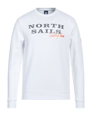 North Sails Man Sweatshirt White Size S Cotton, Polyester
