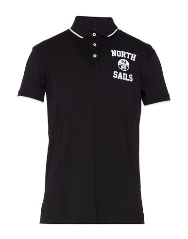 North Sails Man Polo Shirt Black Size S Cotton, Polyester