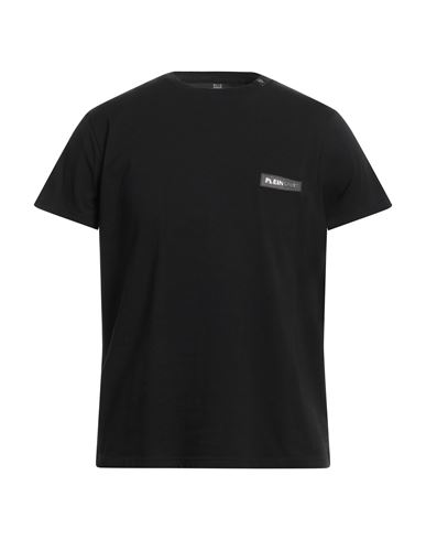 Plein Sport Man T-shirt Black Size S Cotton, Elastane