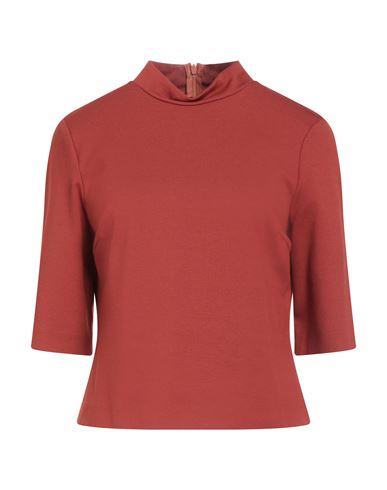 Maliparmi Malìparmi Woman T-shirt Brick Size 6 Viscose, Nylon, Elastic Fibres In Red