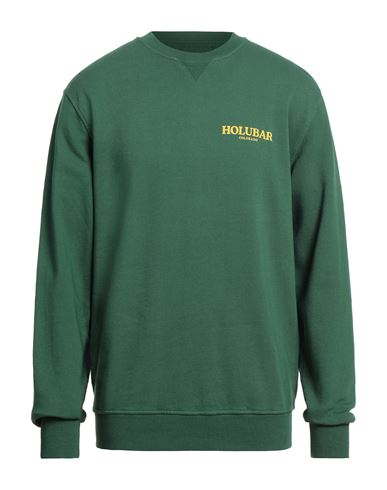 Holubar Man Sweatshirt Green Size Xxl Cotton