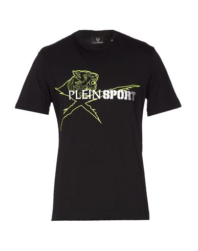 Shop Plein Sport Man T-shirt Black Size Xxl Cotton