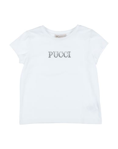 Emilio Pucci Babies' Pucci Toddler Girl T-shirt White Size 6 Cotton, Elastane