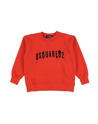 Shop Dsquared2 Toddler Boy Sweatshirt Orange Size 6 Cotton