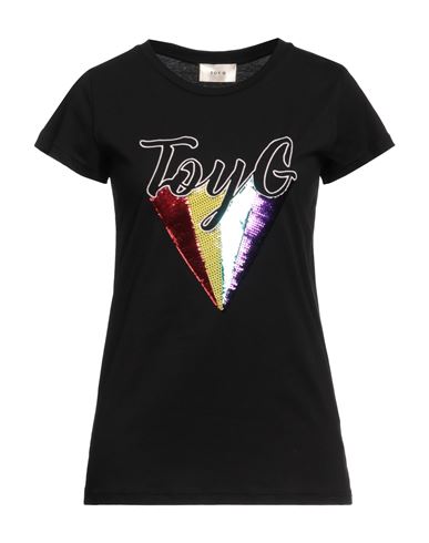 Toy G. Woman T-shirt Black Size M Cotton