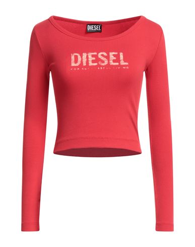 Diesel Woman T shirt Red Size Xl Cotton Elastane ModeSens