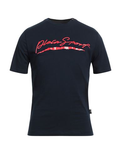 Plein Sport Man T-shirt Midnight Blue Size Xxl Cotton