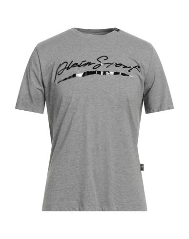 Plein Sport Man T-shirt Grey Size Xxl Cotton