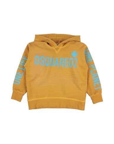 Shop Dsquared2 Toddler Boy Sweatshirt Mustard Size 6 Cotton In Yellow