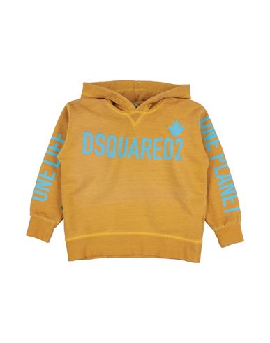 Dsquared2 Toddler Boy Sweatshirt Mustard Size 6 Cotton In Yellow