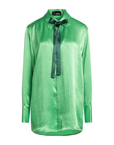 Capasa Milano Woman Shirt Light Green Size 10 Acetate