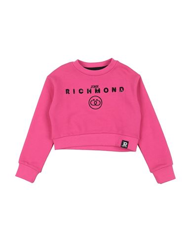 John Richmond Babies'  Toddler Girl Sweatshirt Fuchsia Size 6 Cotton In Pink