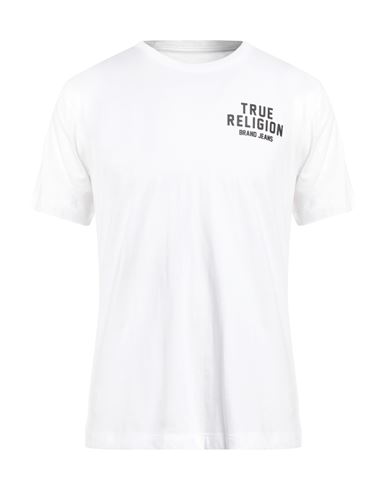 True Religion Man T-shirt White Size Xxl Cotton