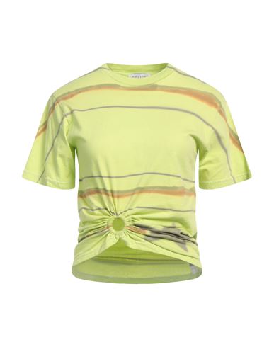 Collina Strada Woman T-shirt Acid Green Size M Organic Cotton