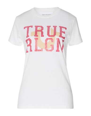 True Religion Woman T-shirt White Size L Cotton