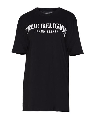 True Religion Woman T-shirt Black Size M/l Cotton
