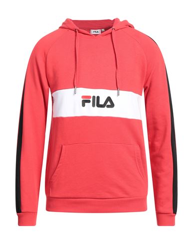 Fila Man Sweatshirt Red Size Xs Cotton, Polyester
