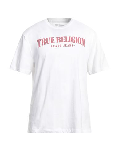 TRUE RELIGION TRUE RELIGION MAN T-SHIRT WHITE SIZE S COTTON