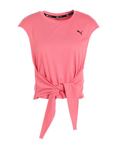Puma Studio Skimmer Tee Woman T-shirt Pink Size L Polyester, Cotton, Viscose